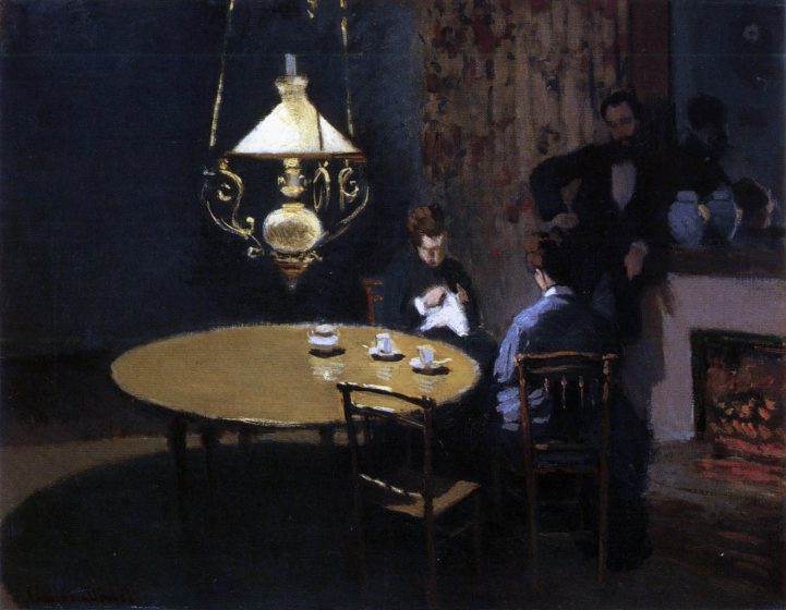 After Dinner (1868) Claude Monet.