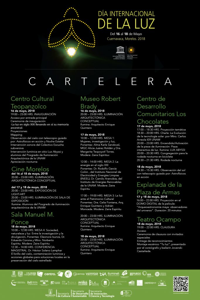 Cartelera - Día Internacional de la Luz, Morelos