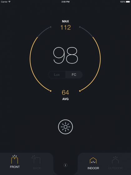 Apps de iluminación - Lux Light Meter